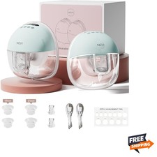 Wearable Breast Pump Hands Free, Portable Electric Breastfeeding Pump with 14...
