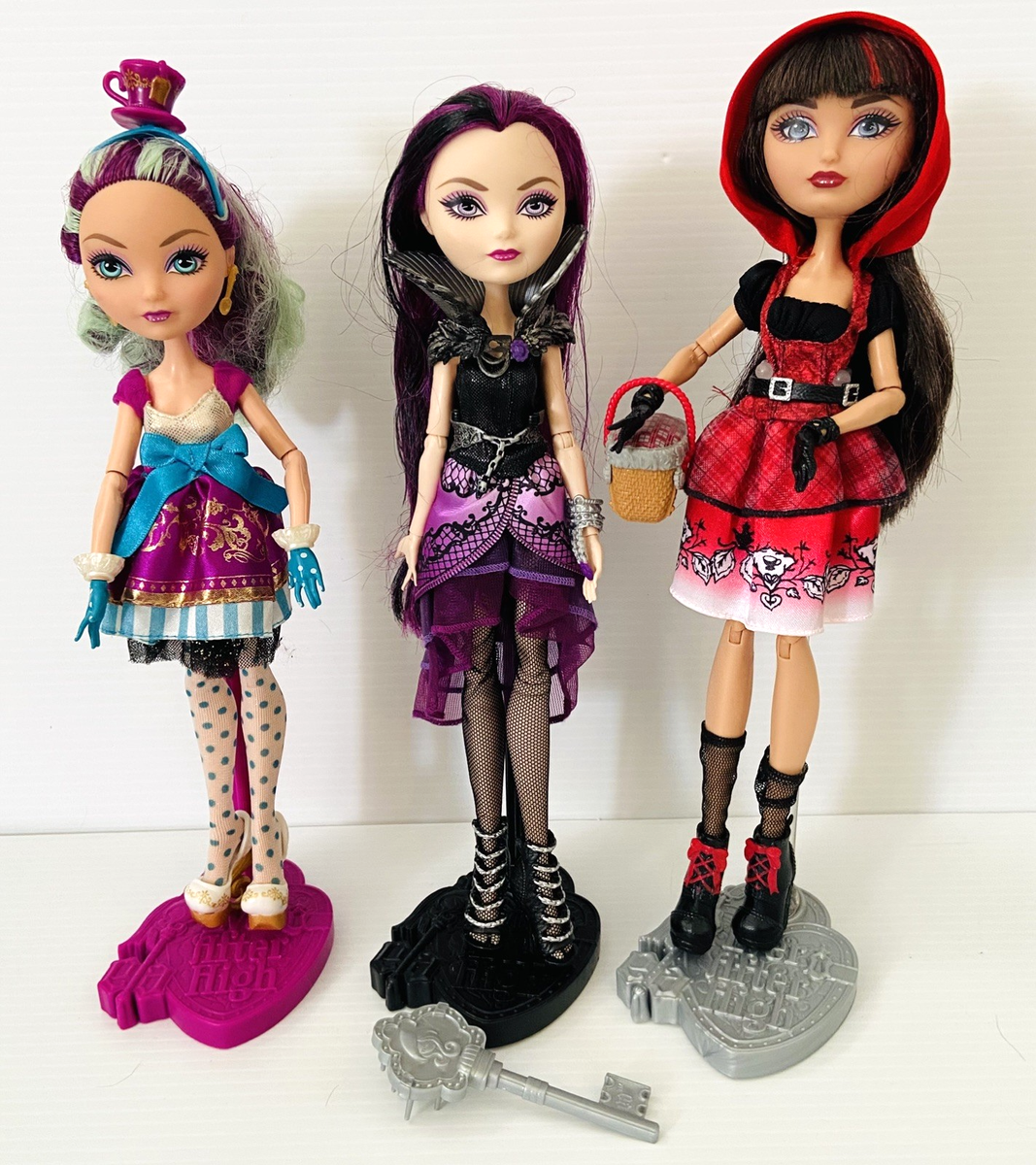Ever After High 1st Wave Dolls -Madeline Hatter, Raven Queen