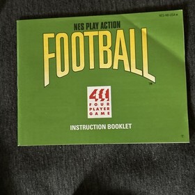 NES (CIB) - Play Action Football - COMPLETE Nintendo NFL Game Box Manual + Cards