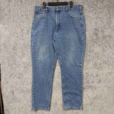 Carhartt Jeans Mens 37x30.5 Blue Denim Traditional Fit Tapered Workwear Gorpcore