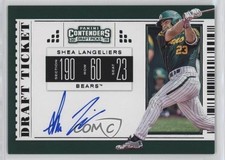 2019 Contenders Draft Picks RPS Ticket Variation Shea Langeliers #6 Auto 0rd2