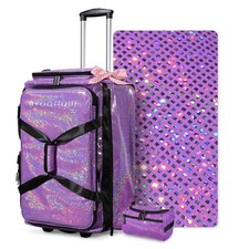 Byootique Dance Bag with Wheels Travel Duffle Bag Expandable Storage