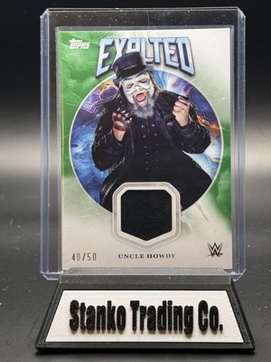 2025 Topps Exalted WWE #ER-UWY Uncle Howdy Event Used Relic Green /50 