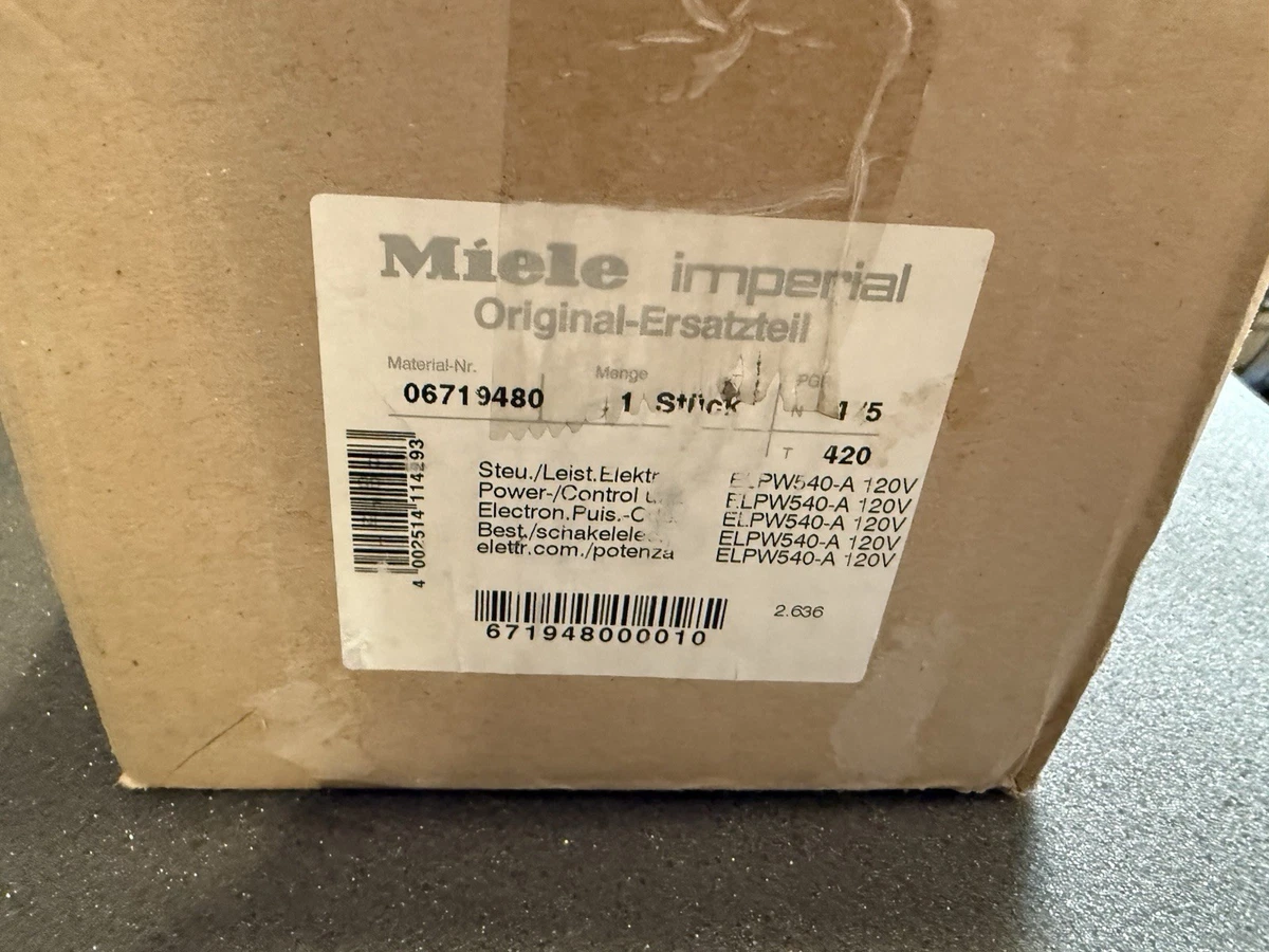 Unité De Commande électronique Miele EPB 7405-UP D'origine - Pièce OEM 10246912 - Neuf Sous Blister