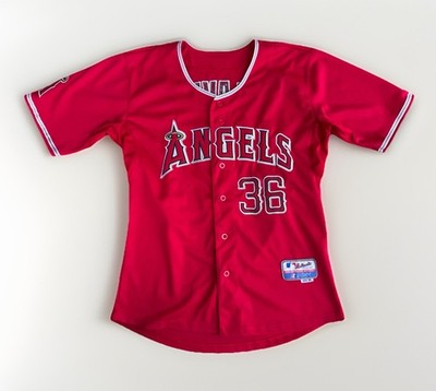 Anaheim Angels Jered Weaver Baseball Jersey Men's Size 50 Red