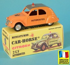 Car-Horse Citroen 2cv 2 cv berline autoroutes DDE style Dinky cij jrd Norev