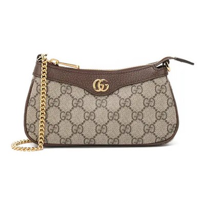 Gucci Ophidia Double G Logo Zipper Mahjong Bag Underarm Bag