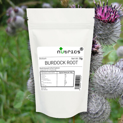 Nutrics  KLETTENWURZEL Pulver 75g 100% rein keine Zusatzstoffe
