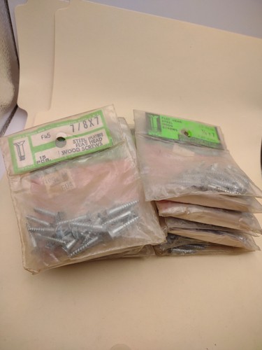 #7 x 7/8" Slotted Flat Head Reed & Prince Wood Screws (210pcs) NOS Lot RP021 - Picture 3 of 3