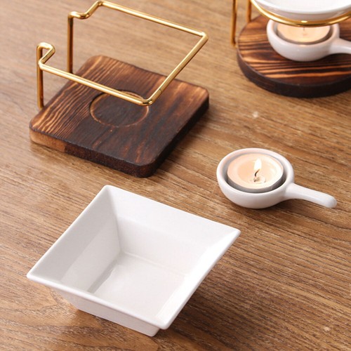 Dish Essential Oil Burner Scented Wax Melt Warmer with Tealight Candle Holder - Picture 8 of 15