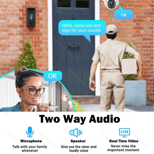 1Pack Wireless 2.4G WiFi Security Camera System Smart Outdoor Night Vision 1080P - Picture 4 of 12
