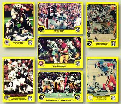 1978 Fleer Team Action Football (1-68) / Pick Cards - Build Set / Buy4+ Save25%