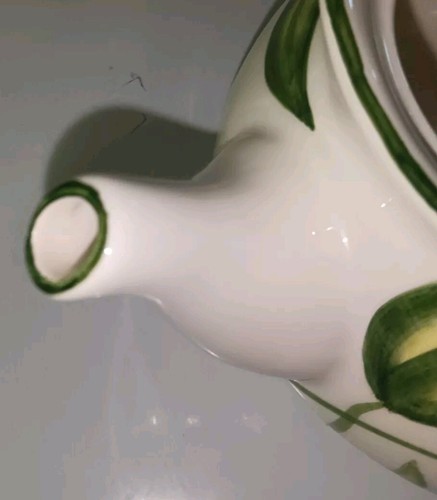 Harry & David Porcelain Teapot & 3 Cups 3 Spoons Ladybug Floral Vintage - Picture 6 of 23