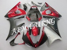 Kit carene carrozzeria stampo iniezione ABS nero opaco rosso per YZF R6 2005