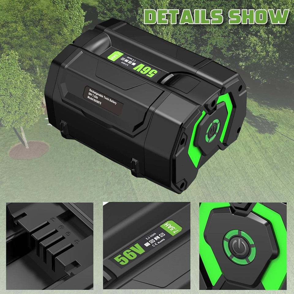 EGO 56V 12AH Ersatzakku - Kompatibel Mit EGO Power+ Werkzeugen