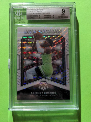 Anthony Edwards [White Mosaic] #10 2020 Panini Mosaic Introductions card