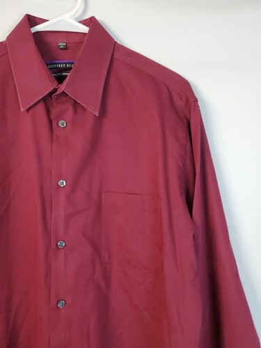 Vintage Geoffrey Beene Button Up Shirt Men's Size XL Wrinkle Free Classic Fit - Picture 3 of 11