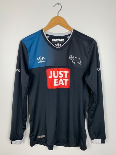 LOWE #25 Derby Country 2016/17 Football Longsleeve Shirt Away Soccer Jersey S - 第 1/7 張圖片