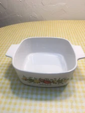 Rarer Corning Ware A-11/2-B Signed L Echolote Patterned 1.5 Liter Casserole Dish