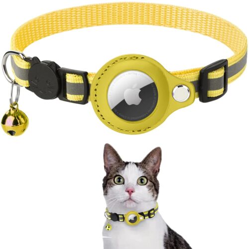 Apple Airtag GPS Case Katze Halsband für kleine Hunde mit Glocke Sicherheits-Abreißhalsbänder - Bild 11 von 13