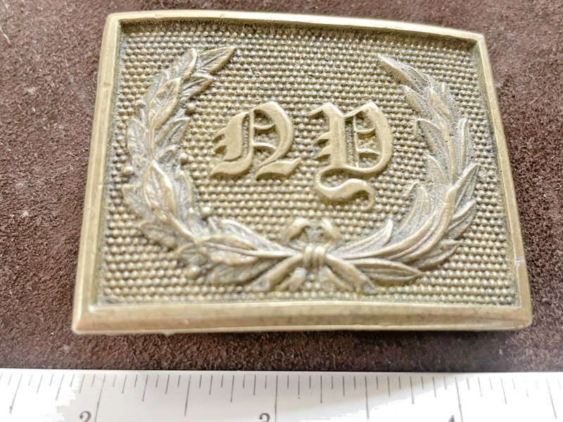 Civil War New York Belt Buckle Original