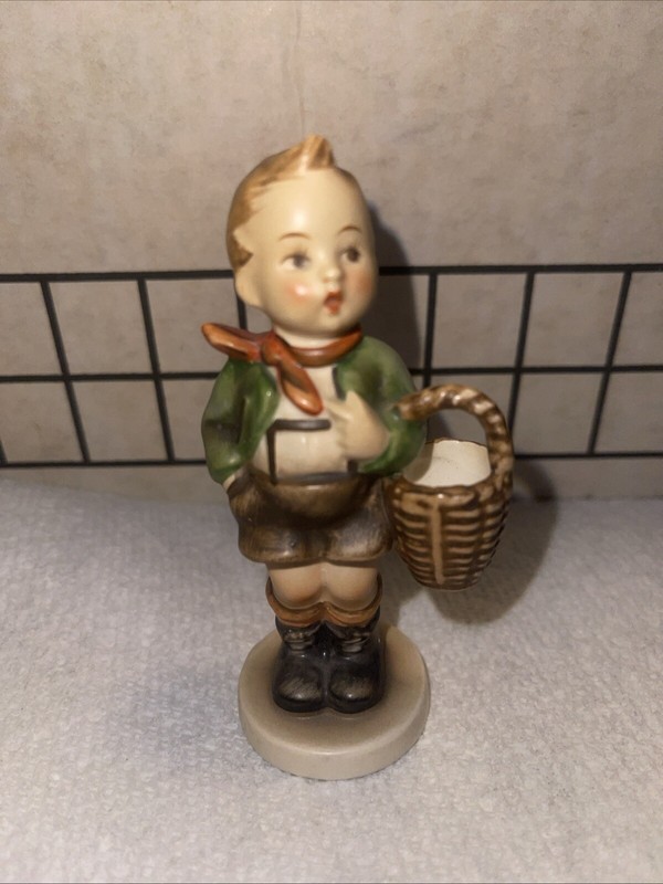 Vintage Goebel Hummel "Village Boy" Boy with Basket Figurine #51 3/0