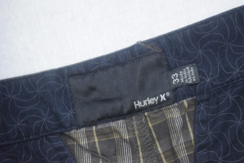 Hurley Chino Golf Shorts Plaid Performance Flat Front Mens Size 33 x 11" - Picture 4 of 6