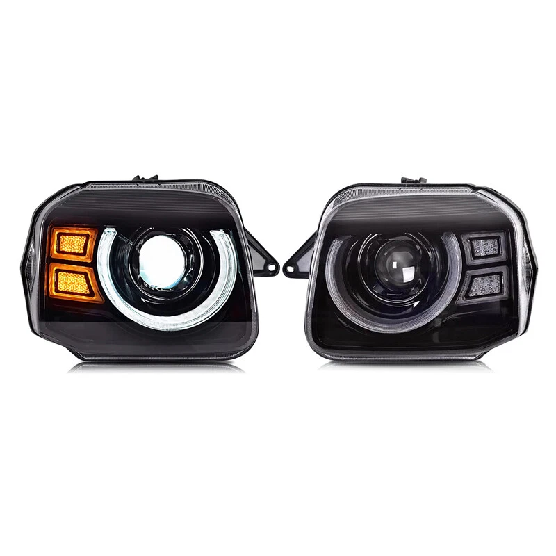 1 Pair Headlight LED Front Head Lamp For Suzuki Jimny 2007 2008 -2015 - Image 2 of 4