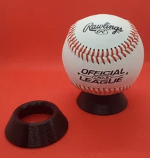 2-Pack Baseball Holder Display Stand Round 1/2" tall Autograph Stand