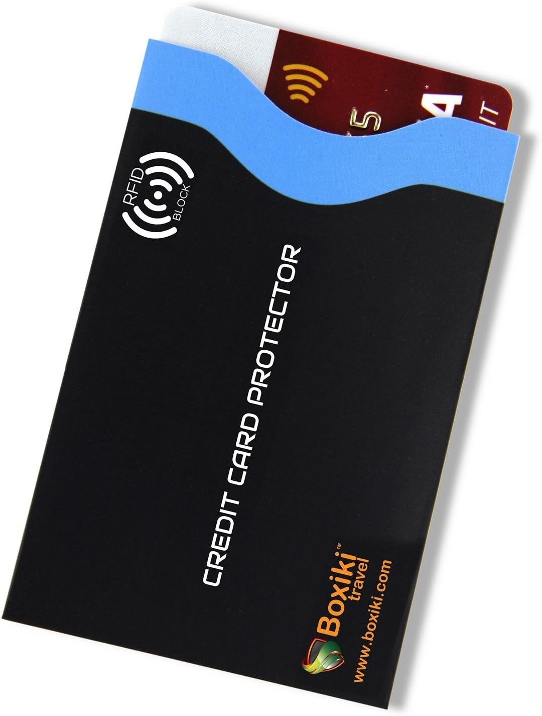 Lightweight RFID Secure Sleeves with Color Code for Easy Card Access - Set of 2