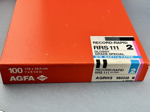 Agfa RECORD-RAPID 2 RRS 111 GLOSSY A GRH3 7x9 Inch Photo Paper SEALED - Imagen 2 de 3