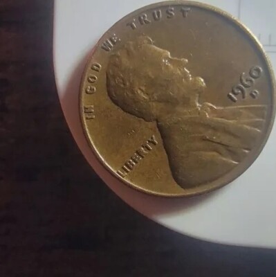 1895.　エラー　RPM　DD　1960年　D　アメリカ　リンカーン　1セント アメリカ リンカーン1セント貨 （準未使用）ずれエラー