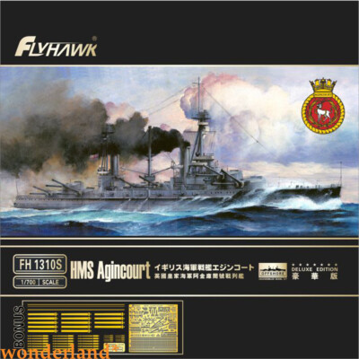 Flyhawk FH1310s 1/700 SCALE HMS Agincourt 2019 warship model kit new
