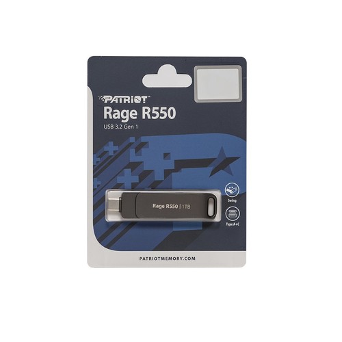 Lot de lecteurs flash Patriot R550 32G 64G 128G 256G 512G 1 To USB3.2 Type-C/Type-A OTG - Photo 9/24