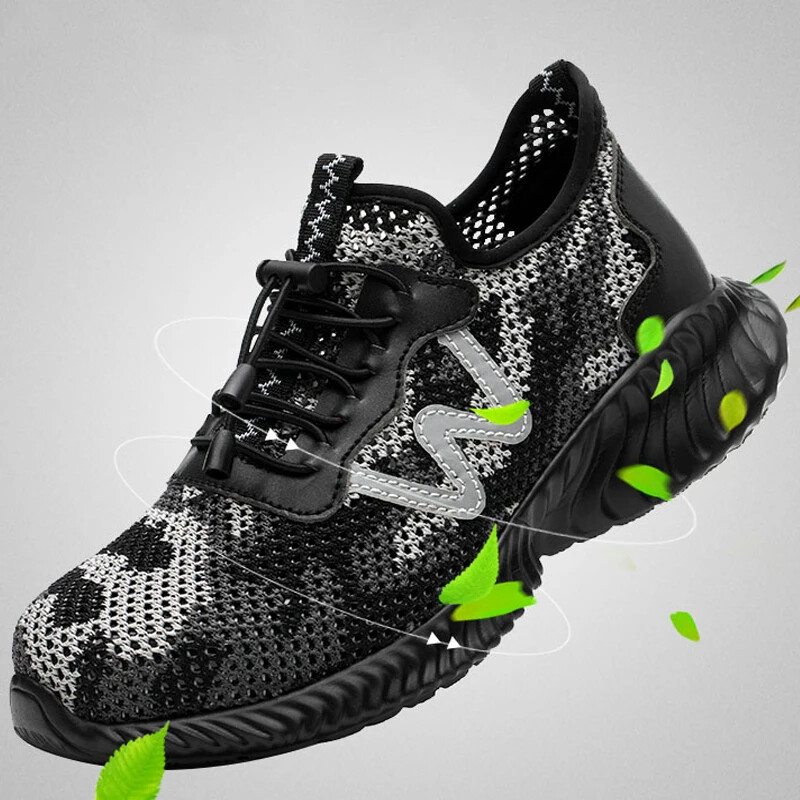 Indestructible Safety Shoes Men's Steel Toe Work Shoes