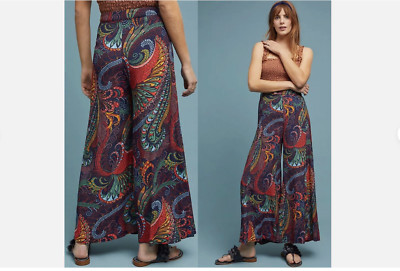 Anthropologie Ett:twa Takutea Wide Leg Pants Womens 8 High Waist Palazzo
