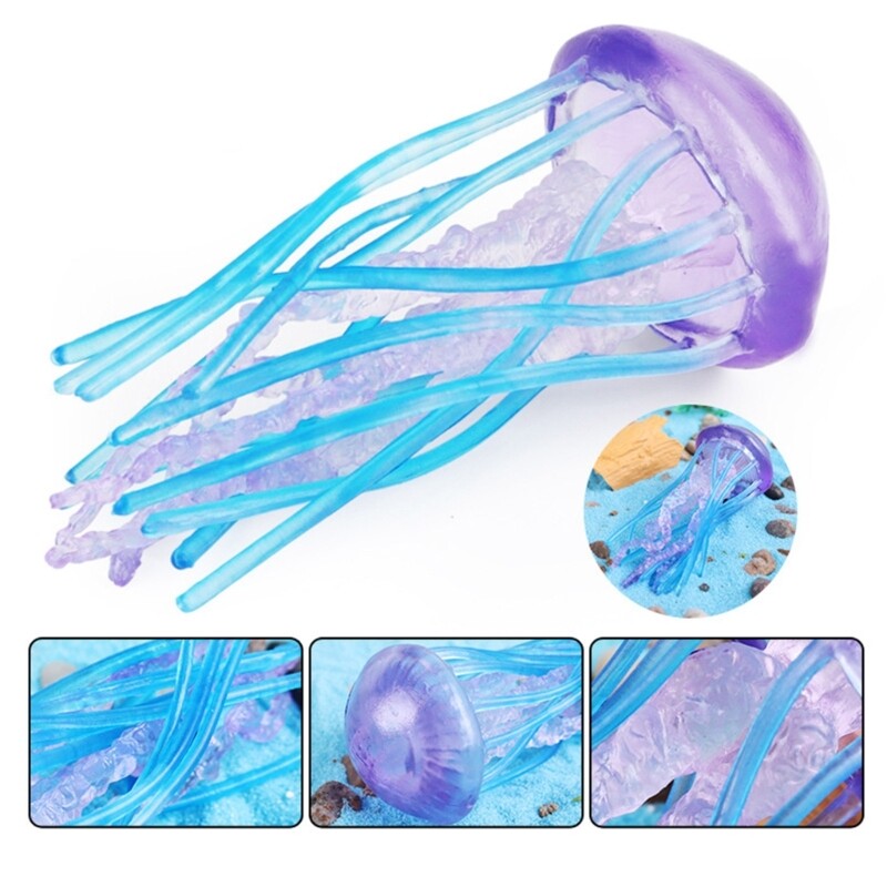 Realistic Jellyfish Toy Jellyfish Figurine Simulated Sea Squid Figure