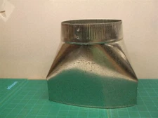 Master Flow 3-1/4 in. x 10 in. x 7 in. Hood Transition Fan Boot FB3.25X10X7