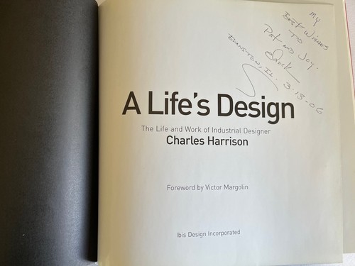 A LIFE'S DESIGN life and work INDUSTRIAL DESIGNER ~ Charles Harrison ~ SIGNED - Picture 2 of 19