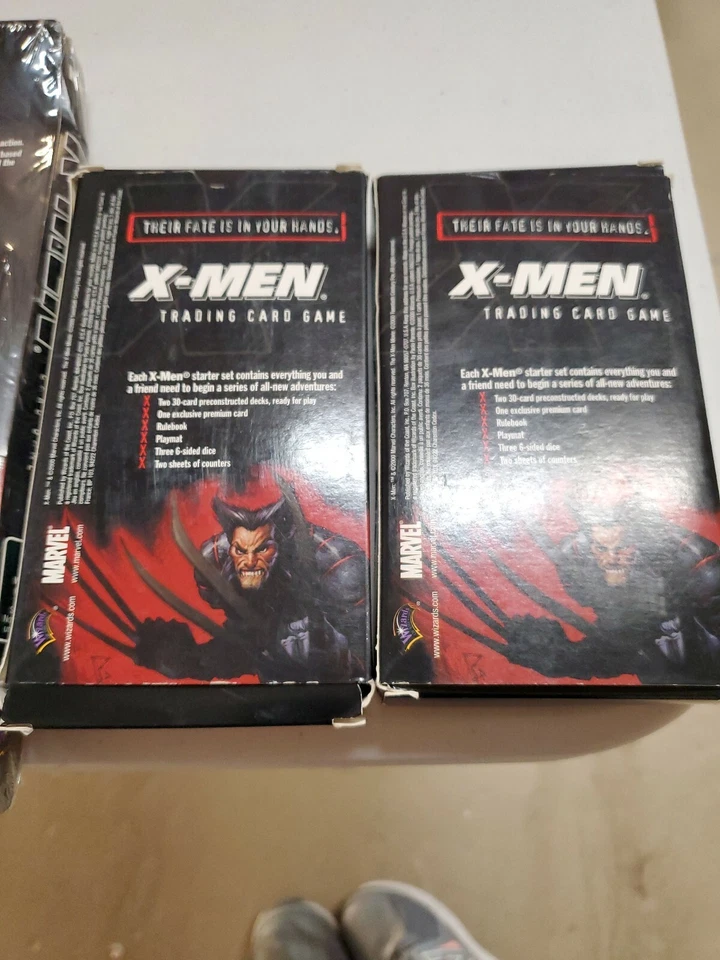 Juego de cartas coleccionables X-Men tw Starter Set cantidad 3 juegos (1 con cómic) 2000 Foto 3 de 4
