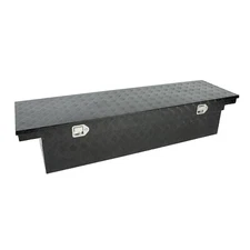 70"X20"X15" Heavy Duty Truck Pickup Storage Tool box Lock Trailer Tongue Black