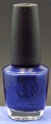 O.P.I. opi Nail Lacquer # NL BB4 Right Off The Bat (Blue)   Free S&H