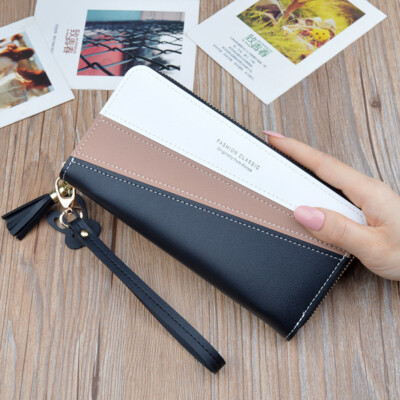 Women Lady Leather Clutch Wallet Long Purse Credit Card Phone Holder Zip Handbag