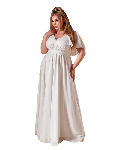 Hebeos A-Line/Princess V-neck Short Sleeves Long Chiffon Wedding Gown Gray. 8/10 | eBay Hebeos A-Line/Princess V-neck Short Sleeves Long Chiffon Wedding Gown Gray. 8/10 | eBay