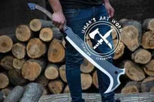 CUSTOM HANDMADE FORGED CARBON STEEL HUNTING SWORD BATTLE READY MEDIEVAL SWORD