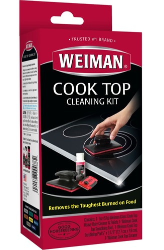 WEIMAN GLASS COOK TOP CLEANING KIT, DAILY CLEANER 355ML & CLEANER POLISH 283 GM - Picture 2 of 5