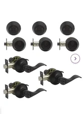 3-Probrico Heritage Front Door Entry Lever Double Cylinder Deadbolt Combo (b50)