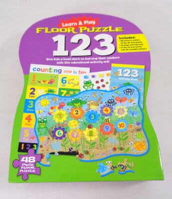 Learn and Play 48 Piece Floor Puzzle 123 Give Kids a Head Start Learning Number