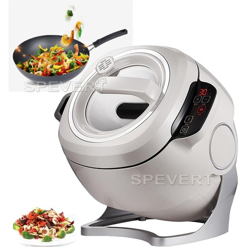 Electric Stir Fry Machine 6L Stir Cooker Pot No Stick Pan Auto Rotating 110V 2KW - Picture 2 of 13