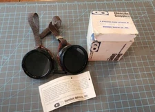 Vintage Glensite Eye Cup Goggles USA 🇺🇸  NOS w/ Original Box Steampunk - gwT3